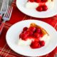 Low Carb Cheesecake with Cherry Topping