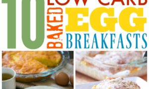 low carb breakfast with baked eggs